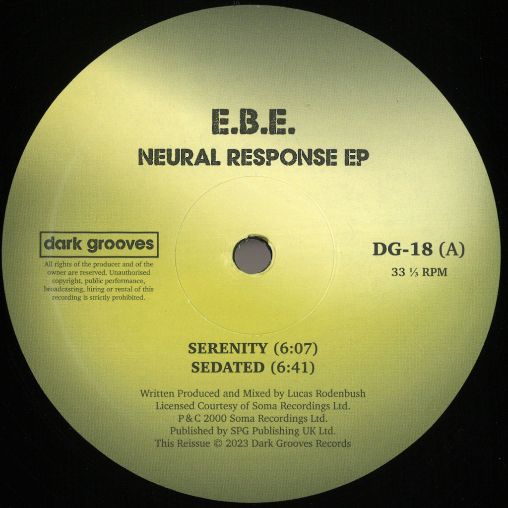 E.B.E. - Neural Response EP - 12" - Dark Grooves Records - DG-18