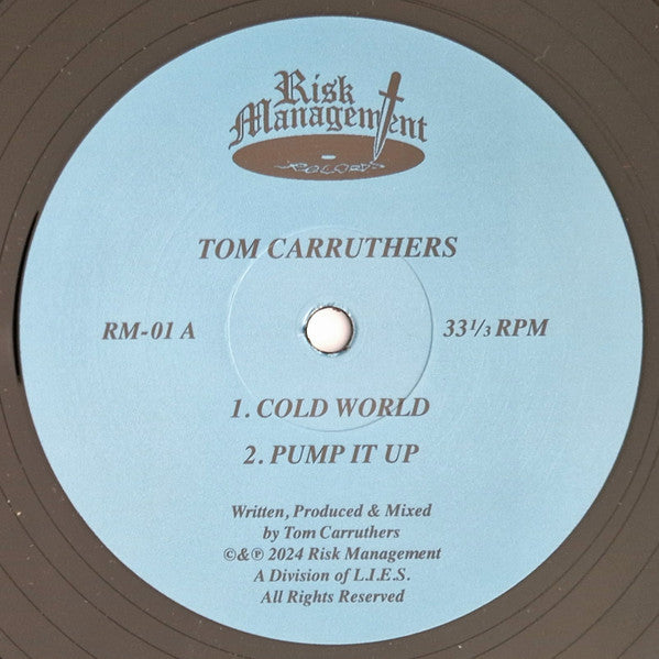 Tom Carruthers - Cold World - 12" - Risk Management Records - RM-01