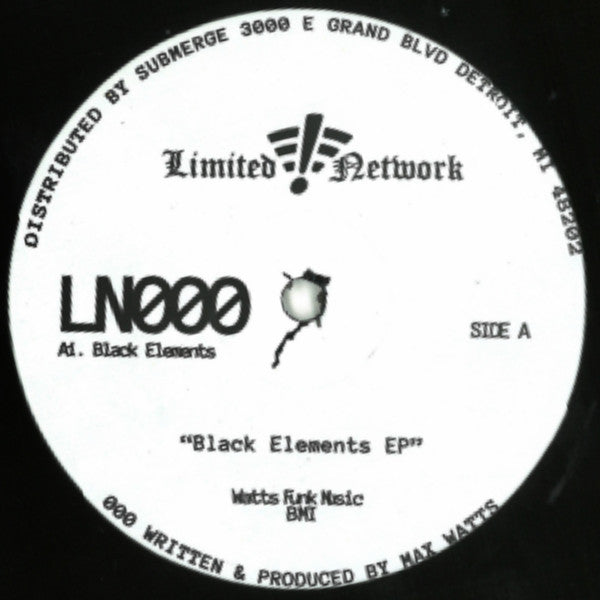 Max Watts - Black Elements EP - 12"