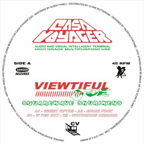 Viewtiful Joe - Squarewave Shurikens EP - 12" - Casa Voyager ‎- CSV07