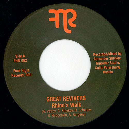 Great Revivers - Rhino's Walk - 7" - Fnr - FNR-052