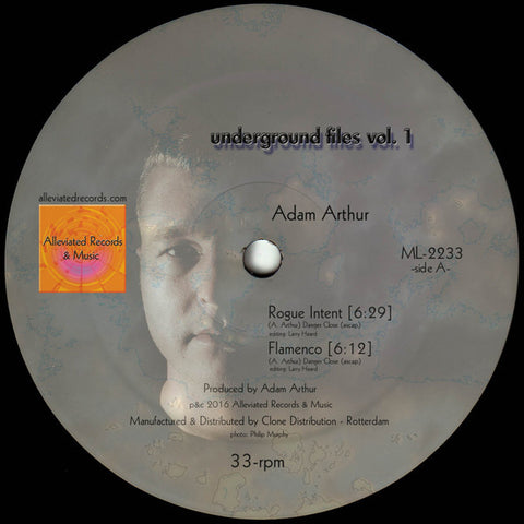 Adam Arthur / Michael Kuntzman - Underground Files Vol 1 - 12" - Alleviated Records - ML 2233