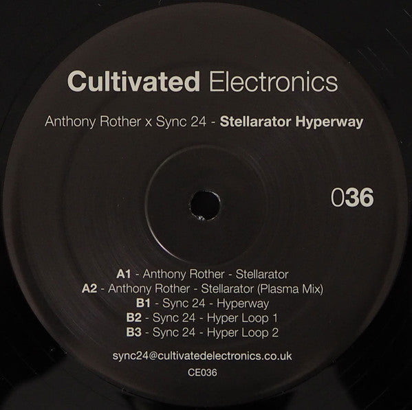 Anthony Rother x Sync 24 - Stellarator Hyperway - 12" - Cultivated Electronics - CE036
