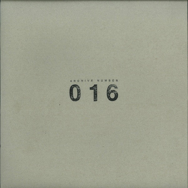 VA - Archive Number 016 - 12" - Sleeparchive - ZZZ 016