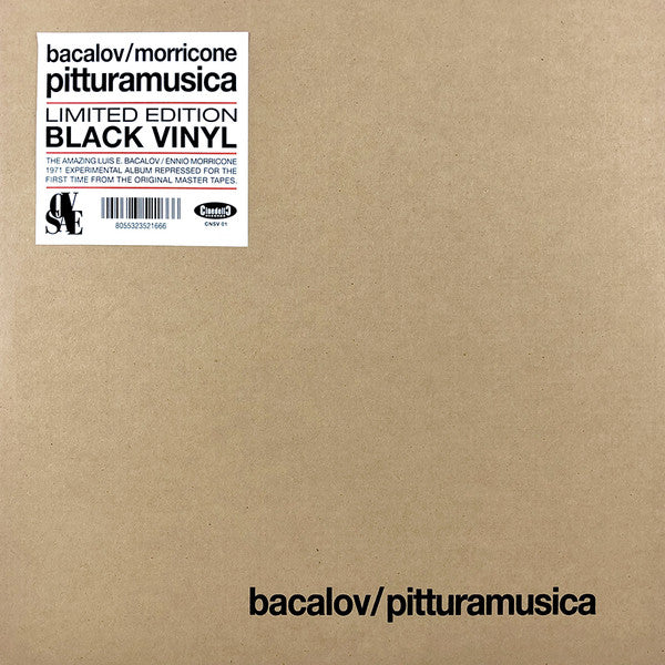 Luis Bacalov / Ennio Morricone - Pitturamusica - LP - Cinedelic Records - CNSV01