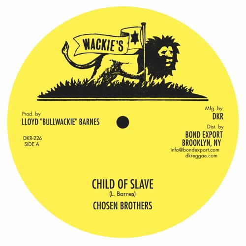 Chosen Brothers - Child Of Slave / I Love You - 12" - Wackie's - DKR-226