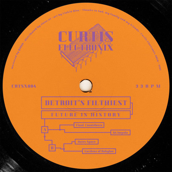 Detroit's Filthiest - Future Is History EP - 12" - Curtis Electronix - CRTSX004