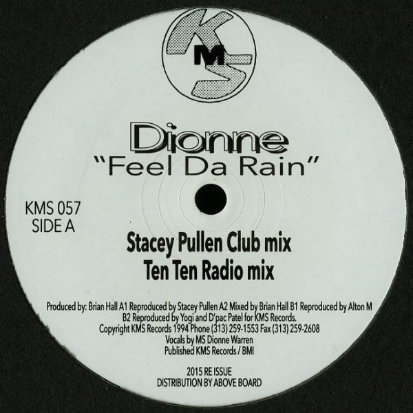Dionne - Feel Da Rain - 12"- KMS 057
