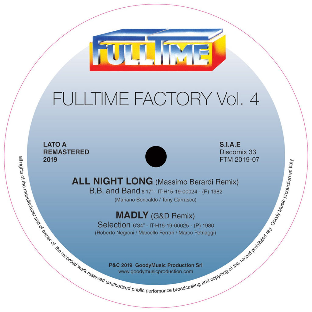 VA - Fulltime Factory Vol. 4 - 12" - Full Time Records - FTM 2019-07