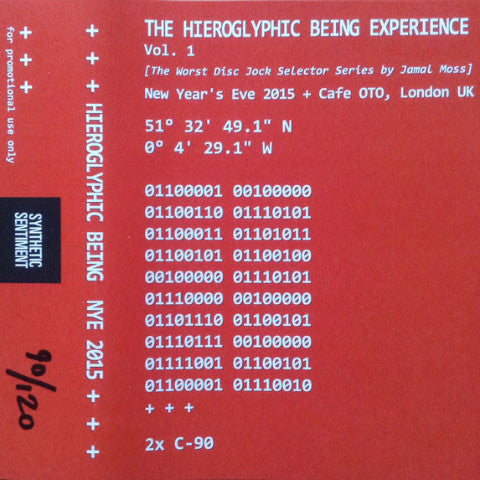 Hieroglyphic Being - The Hieroglyphic Being Experience Vol. 1 - 2xCS - + + + - SYNSEN005
