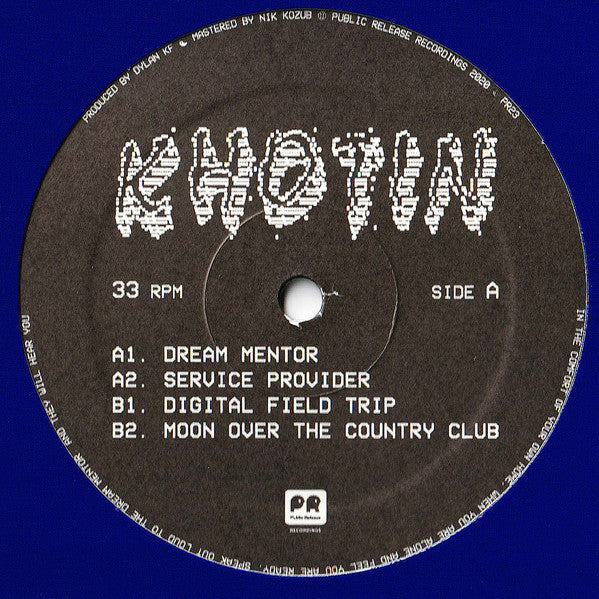 Khotin - Dream Mentor EP - 12" - Public Release - PR23