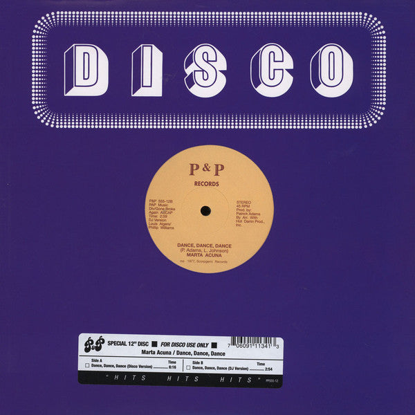 Marta Acuna - Dance, Dance, Dance - 12" - P&P Records - P&P 555-12