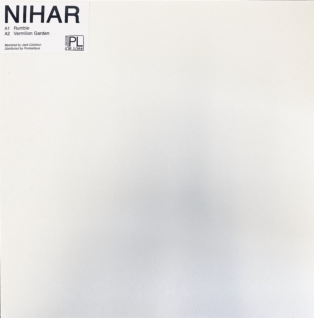 Nihar - Rumble/Vermillion Garden - 12" - Psychic Liberation - PLIB008