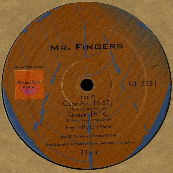 Mr. Fingers - Outer Acid - 12" - Alleviated Records - ML-2231