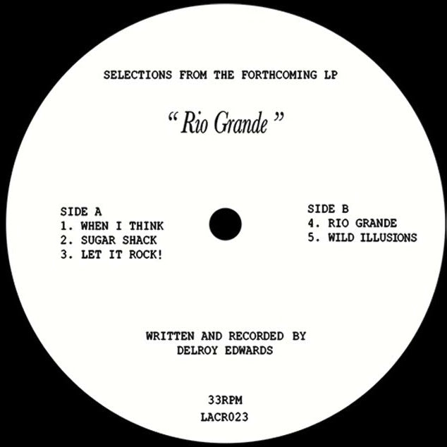 Delroy Edwards - Rio Grande - 12" - L.A. Club Resouce - LACR023