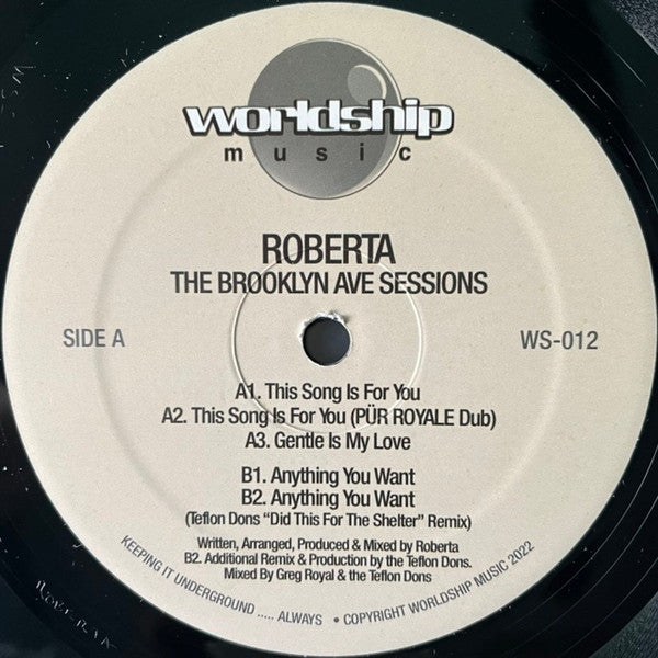 Roberta - The Brooklyn Ave Sessions - 12" - Worldship - WS-012