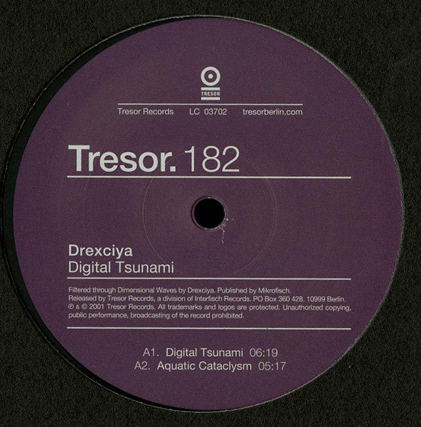 Drexciya - Digital Tsunami - 12" - Tresor 182
