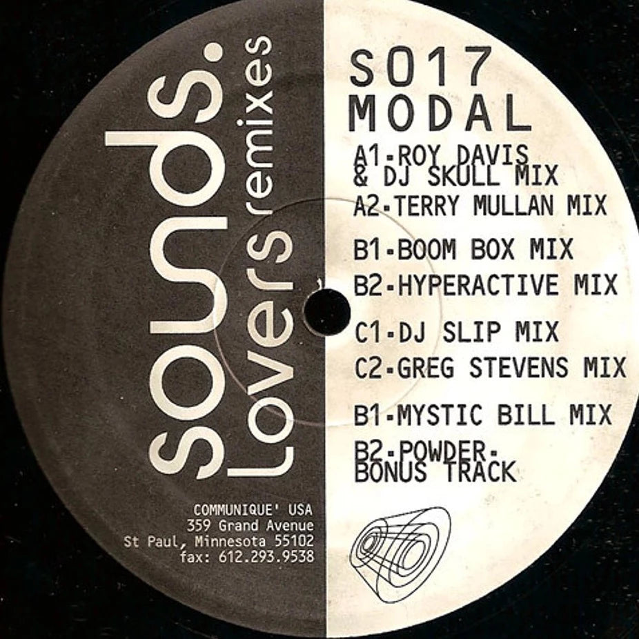 Modal - Lovers Remixes - 2x12" - Sounds. SO17