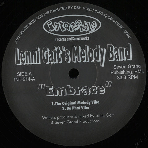 Lenni Gait's Melody Band - Embrace - 12" - Intangible - INT-514