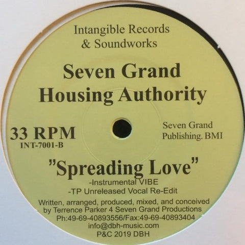 Seven Grand Housing Authority - Spreading Love - 12" - Intangible Records - INT-7001