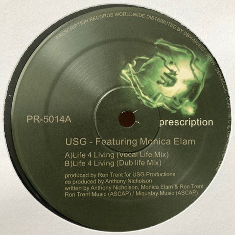 USG featuring Monica Elam - Life 4 Living - 12" - Prescription - PR-5014