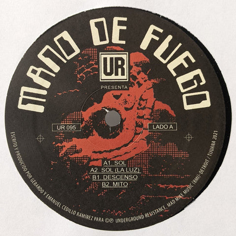 UR Presenta Mano De Fuego - 12" - Underground Resistance - UR-095