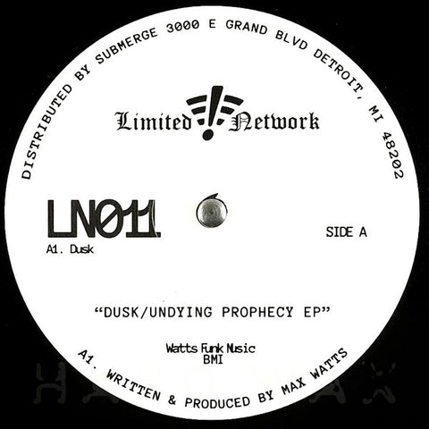 Max Watts, Keeno18 - Dusk / Undying Prophecy EP - 12"