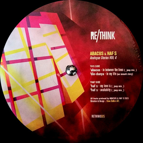 Abacus & Haf S - Analogue Stories Vol 4 - 12"