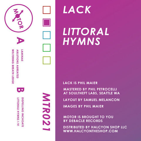 Lack - Littoral Hymns - CS - Motor - MTR021