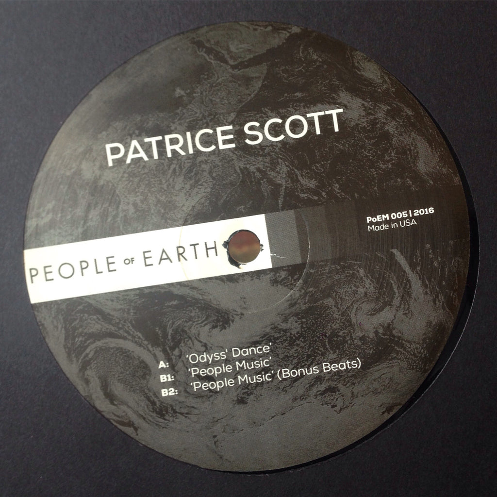 Patrice Scott - People Music - 12" - People of Earth - PoEM 005
