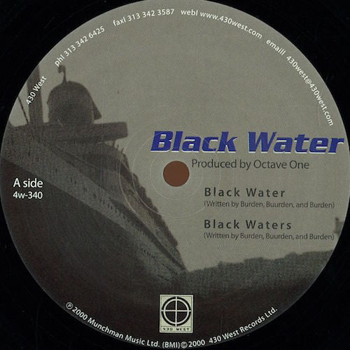 Octave One - Black Water - 12" - 430 West - 4w-340