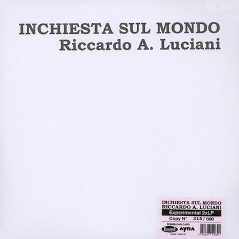 Riccardo A. Luciani - Inchiesta Sul Mondo - 2LP - Cinedelic Records - CNAY109/110