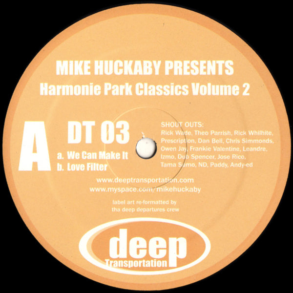Mike Huckaby - Harmonie Park Classics Volume 2 - 12" - Deep Transportation - DT 03