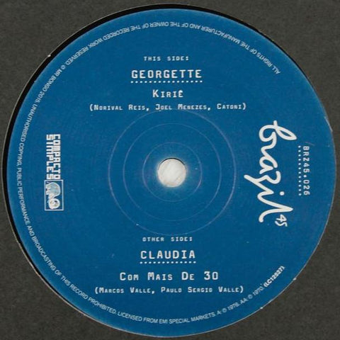 Georgette / Claudia - Kiriê / Com Mais de 30 - 7" - Mr Bongo - BRZ45.026