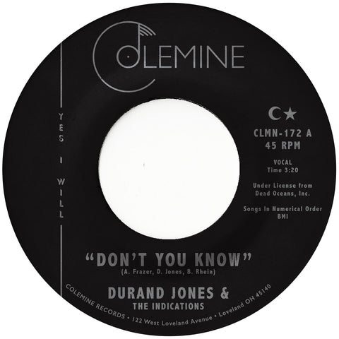 Durand Jones & The Indications - Don't You Know - 7" - Colemine Records - CLMN-172