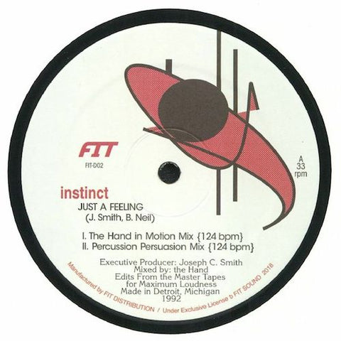 Instinct - Just a Feeling - 12" - Fit Sound - FIT-D02