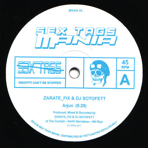 Zarate_Fix & DJ Sotofett - Arjun / Afroz - 12" - Sex Tags Mania - MANIA 29