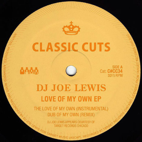 DJ Joe Lewis - Love Of My Own EP - 12" - Clone Classic Cuts - C#CC034