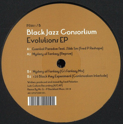 Black Jazz Consortium - Evolutions EP - 12" - Perpetual Sound - PS001