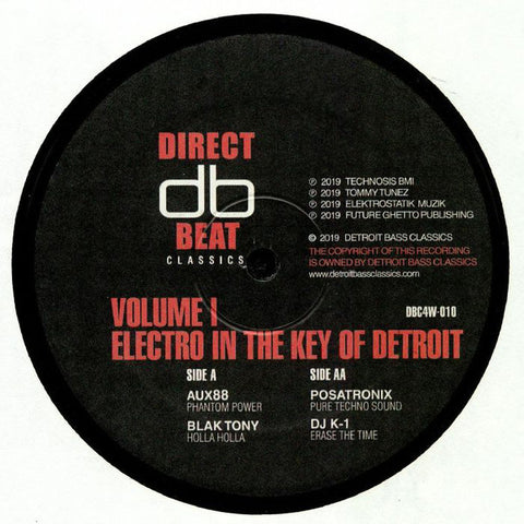 VA - Electro in the Key of Detroit Volume 1 - 12" - Direct Beat Classics - DBC4W-010