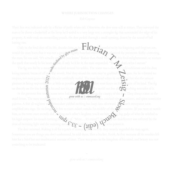 Florian T M Zeisig - Slow Bench - 7" flexi - enmossed - ENMF-02