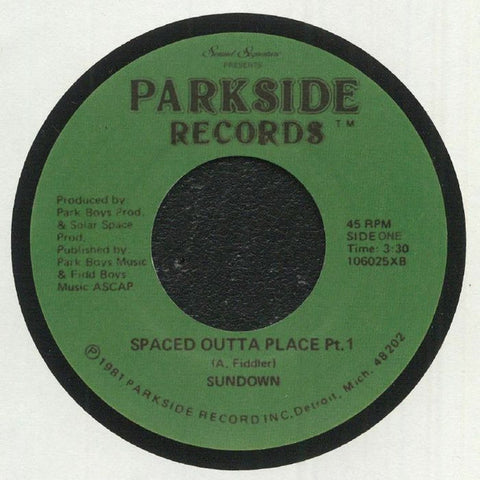 Sundown - Spaced Outta Place - 7" - Parkside Records / Sound Signature - 106025 / SSPK 1