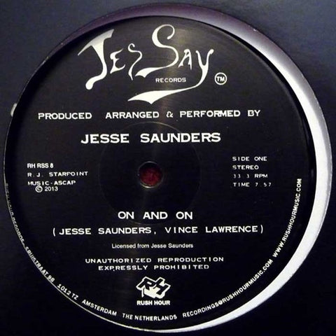 Jesse Saunders - On and On - 12" - Rush Hour - RH-RSS 8