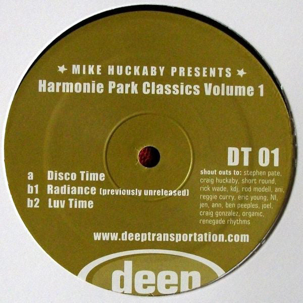 Mike Huckaby - Harmonie Park Classics Volume 1 - 12" - Deep Transportation - DT 01