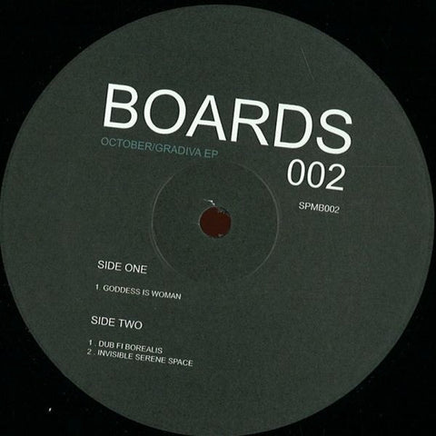 October - Gradiva EP - 12" - Soul People Music - SPMB002