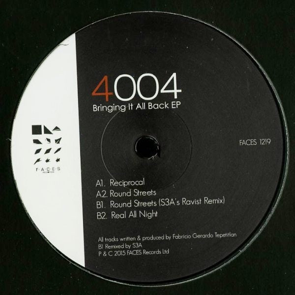 4004 - Bringing It All Back EP - 12" -  Faces Records - FACES 1219
