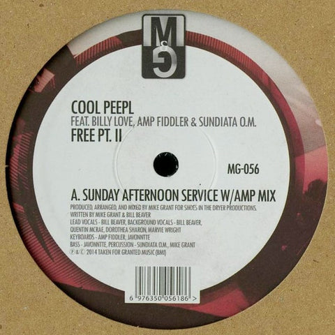 Cool Peepl feat. Billy Love, Amp Fiddler & Sundiata O.M. - Free Pt. II - 12" - Moods & Grooves - MG-056