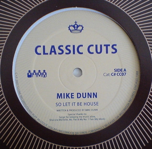 Mike Dunn - So Let it Be House - 12" - Clone - C#CC007