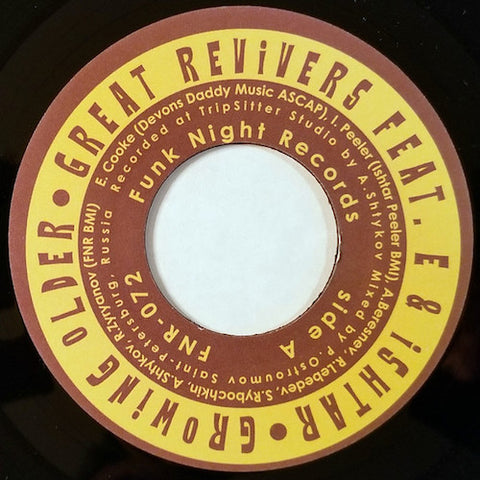 Great Revivers feat. E & Ishtar - Growing Older - 7" - Fnr - FNR-072
