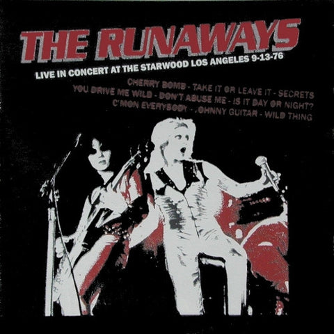 The Runaways - Live in Concert at the Starwood Los Angeles 9-13-76 - LP - Not on Label - 1891
